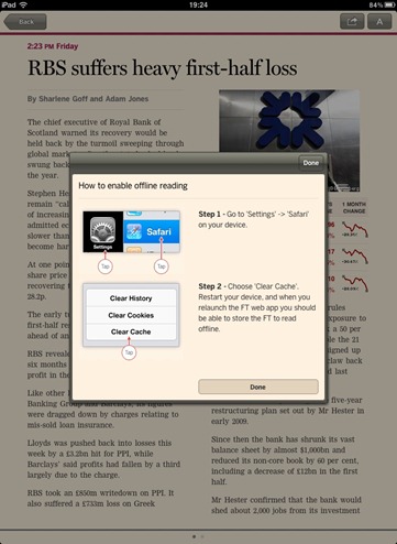 Enable Offline Reading