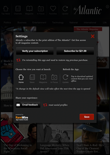 App Settings