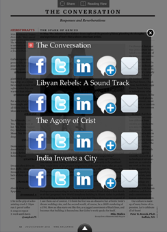 Sharing in Magazine