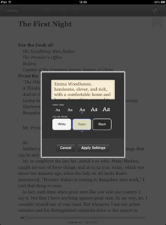 Changing font size and colour