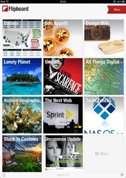 Flipboard Index Page