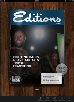 AOL Editions Front Page