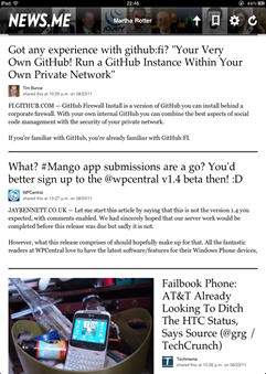 News.me Article List