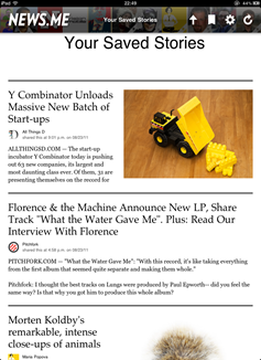 News.me Saved Stories