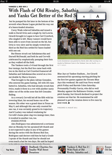 NY Times iPad App Article View