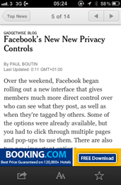NYT iPhone App Article View
