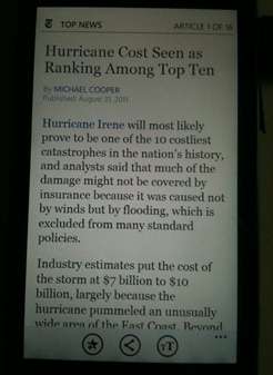 NYT WP7 App Article View