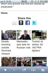 Al Jazeera Mobile Website Article View
