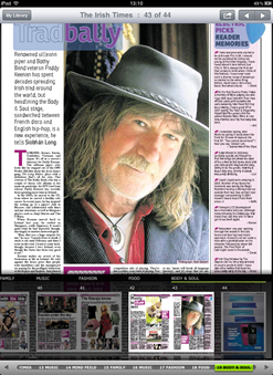 Irish Times iPad App Article View with Navigation