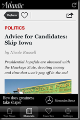 Article on iPhone