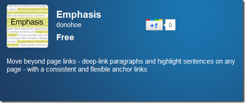 Emphasis Chrome Extension