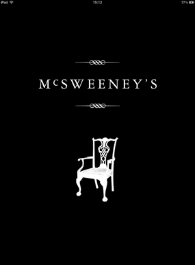 McSweeney's Splash Page