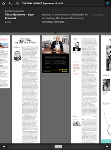 New Yorker Zoomed Out Navigation