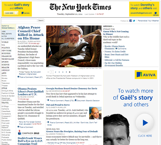 NYTimes.com Front Page