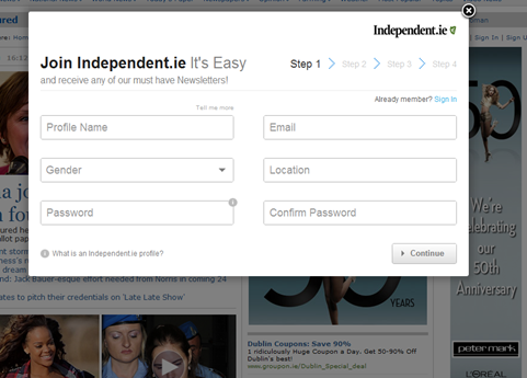 Sign up for for Independent.ie e-mail newsletters