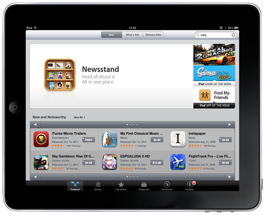 Newsstand in the App Store