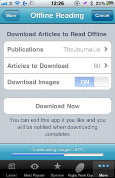 TheJournal iPhone Offline Options