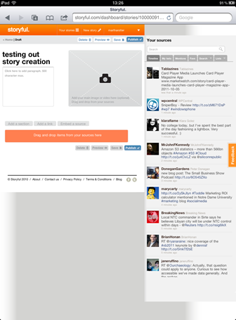 Storyful Storybuilding tool