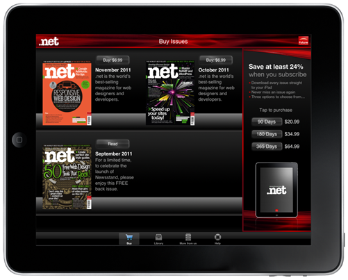 Inside a magazine's app