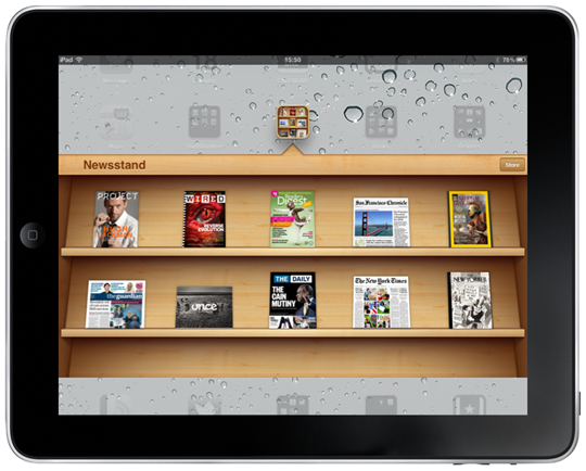Newsstand on iPad