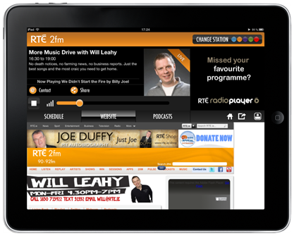 RTE Website View