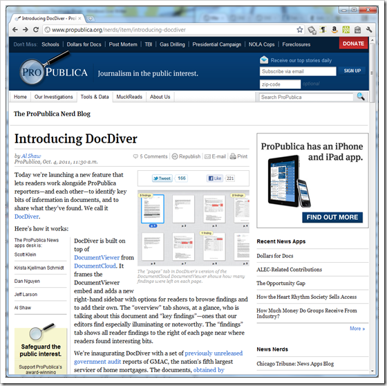 ProPublica Nerd Blog