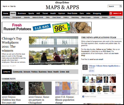 Chicago Tribune Maps & Apps