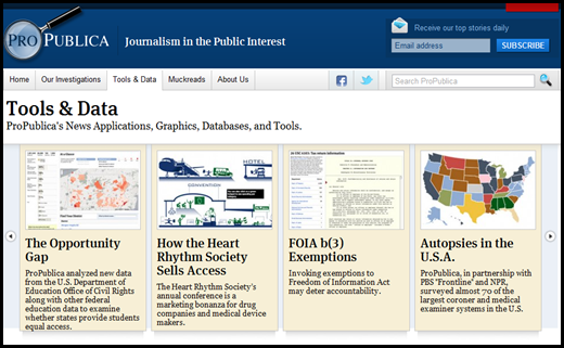 ProPublica Tools & Data